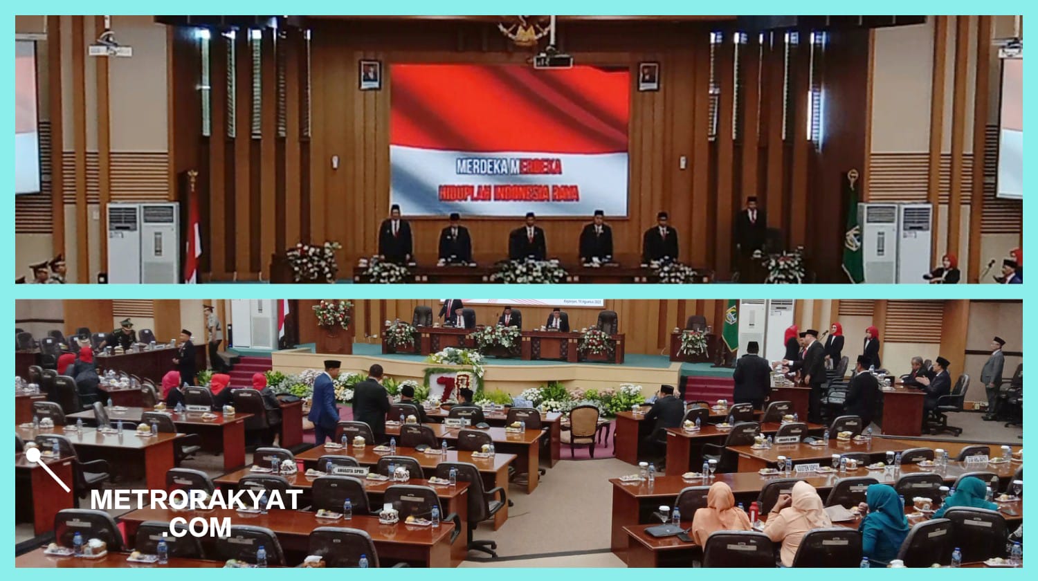 Bertempat Di Gedung DPRD Kabupaten Malang,, Agenda Mendengarkan pidato Kepresidenan ,Berlangsung Khidmat