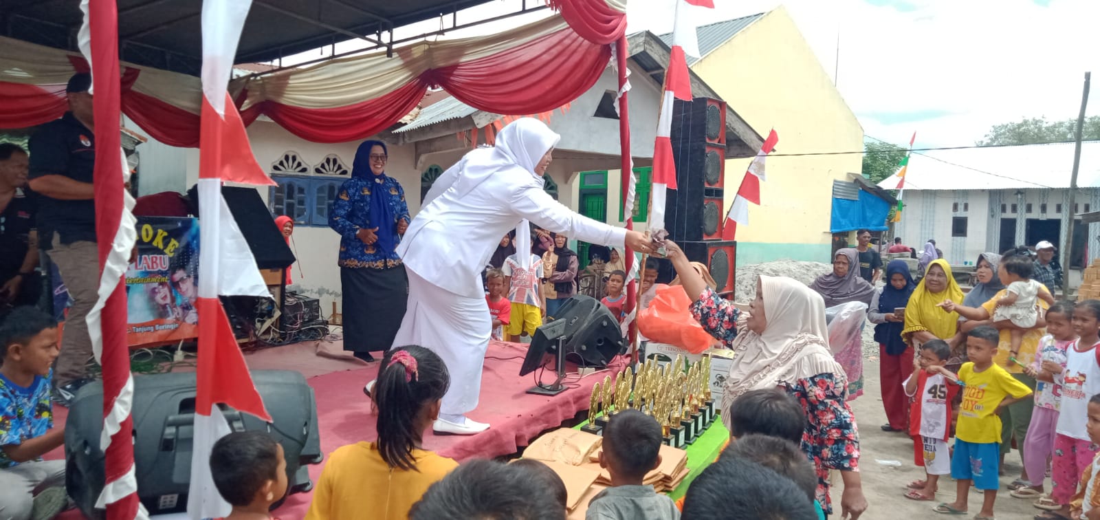 Hadir di Desa Bagan Kuala, Camat Tanjung Beringin Buka Kegiatan Perlombaan HUT RI ke – 78