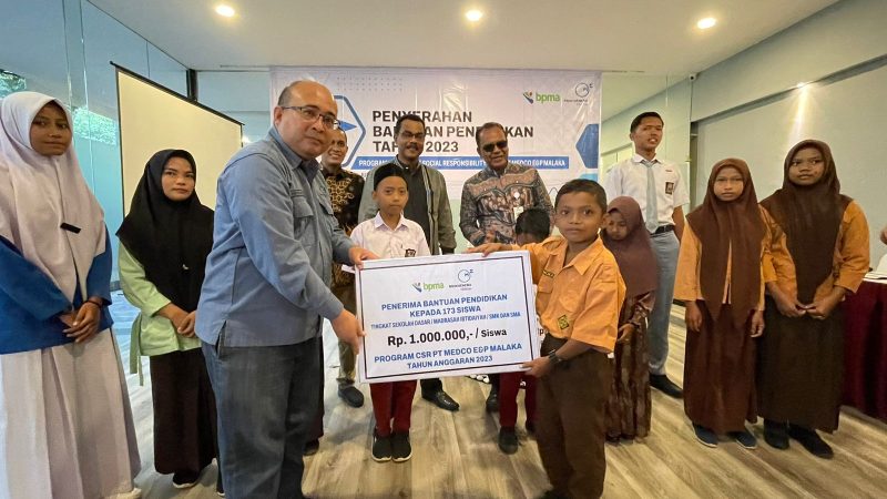 MEDCO E&P MALAKA Salurkan Bantuan Pendidikan Untuk 173 Siswa Berprestasi