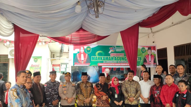 Polres Tanjung Balai Hadiri HUT Mahkamah Agung Ke 78 Tahun 2023