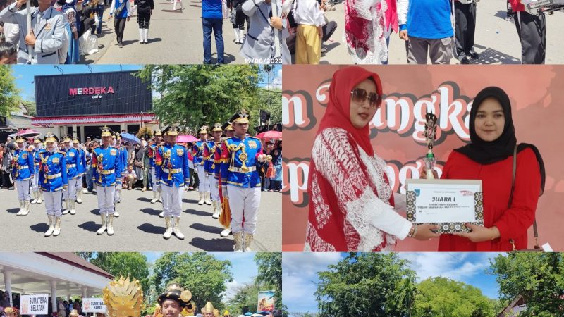 Lomba Karnaval HUT RI Ke-78, SMAN 3 Langsa Raih Juara 1