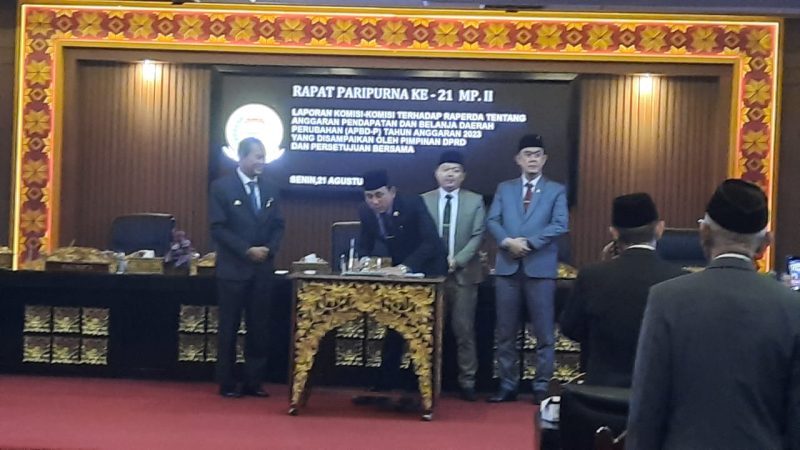 Rapat Paripurna Ke-21 MP. II DPRD Kota Palembang, Laporan Komisi- Komisi Tentang APBD Perubahan TA 2023 Dan Persetujuan Bersama