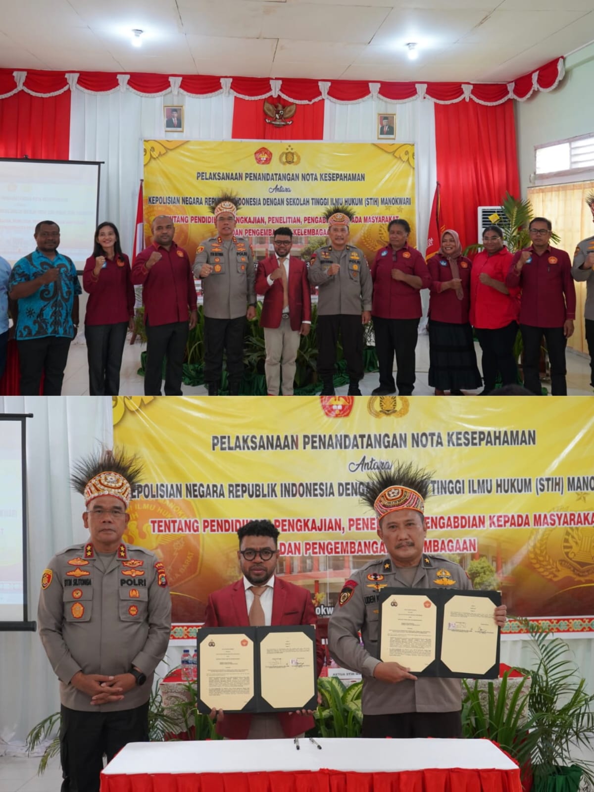 Tingkatkan Kualitas SDM, Kapolda Papua Barat Teken MOU Dengan STIH Manokwari