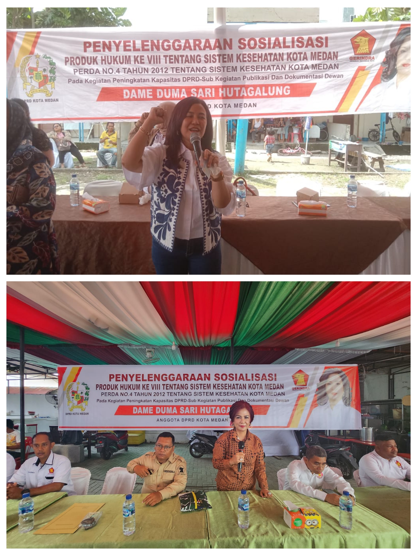 Dame Duma Laksanakan Sosialisasi Perda 2 Sesi, Ingatkan Warga  Tetap Jaga Kesehatan Terutama Pada Cuaca Ekstrim