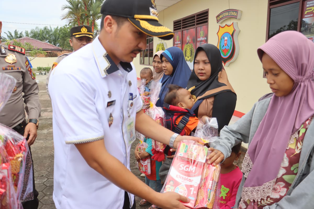 Kapolres Langkat Lounching peresmian Sumur Bor Di Desa Sei Meran Kec Pangkalan Susu