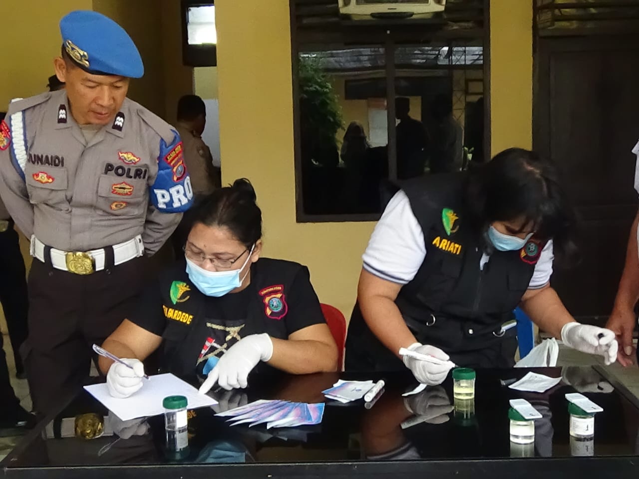 Propam Polres Sergai Sidak Test Urine Personil Polsek Perbaungan