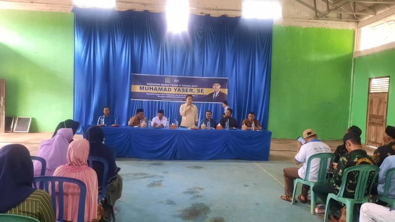Reses Tahaf II Anggota DPRD Provinsi Dapil Sumsel X Di Desa Nusa Makmur Banyu Asin