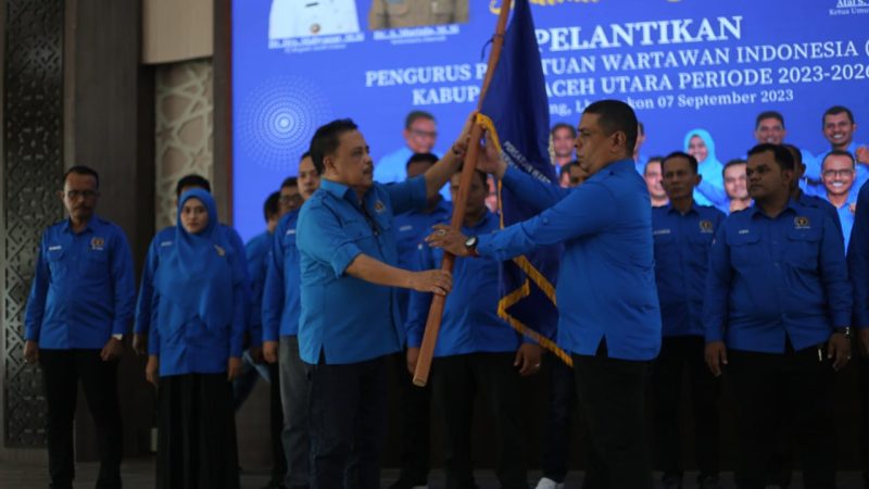 PWI Aceh Lantik Pengurus PWI Aceh Utara Periode 2023-2026