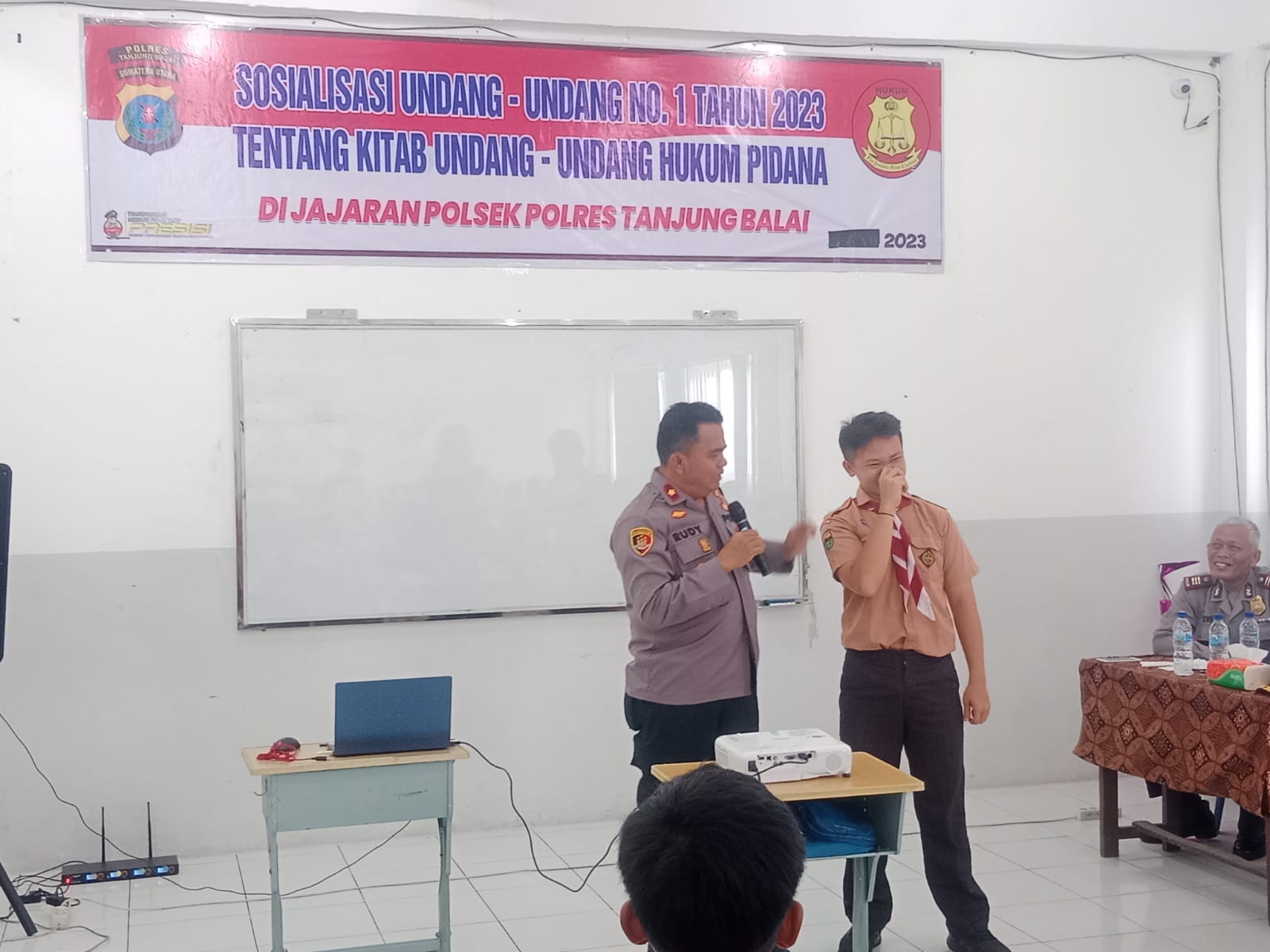 Polres Tanjung Balai Berikan Arahan Bagi Pelajar Yayasan Perguruan Sisingamangaraja