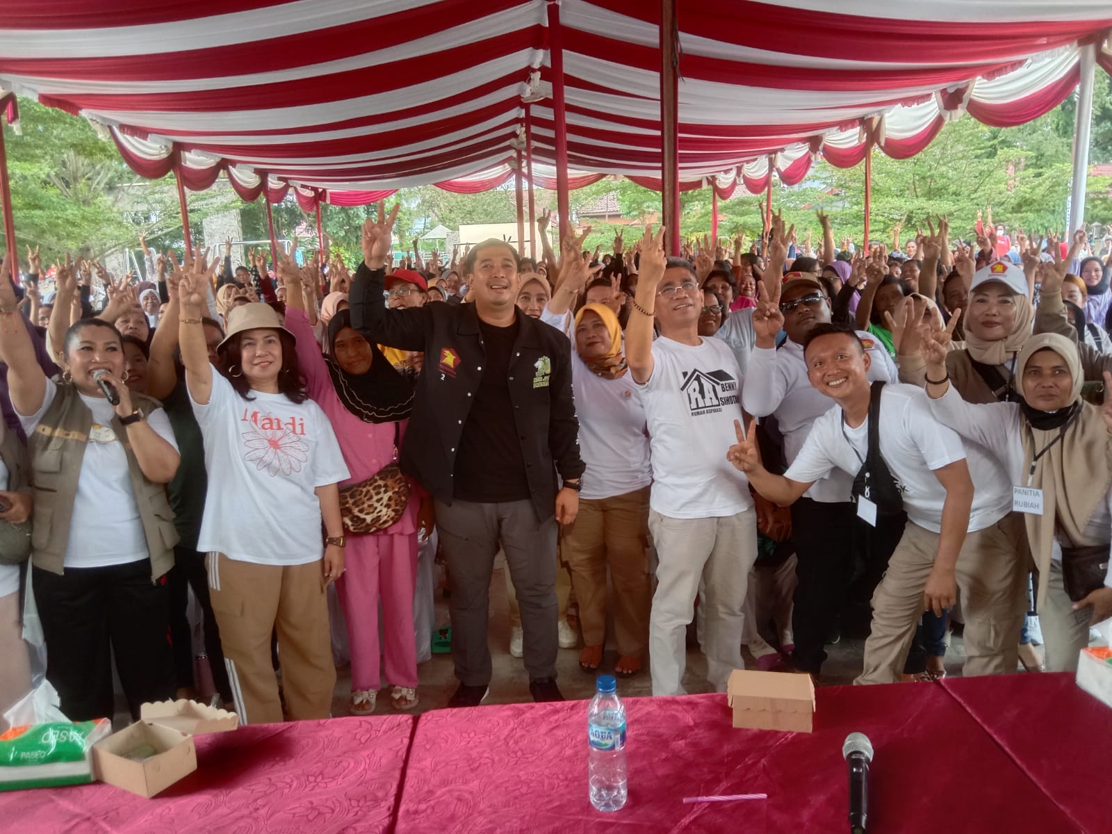 ‘Temu Ramah’, Trio Bacaleg dari Partai Gerindra, Buat Senam Bersama Ribuan Masyarakat Helvetia