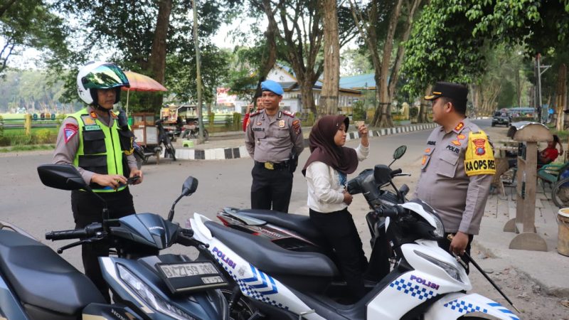 Operasi Zebra Toba 2023, Kapolres Langkat Turun Langsung