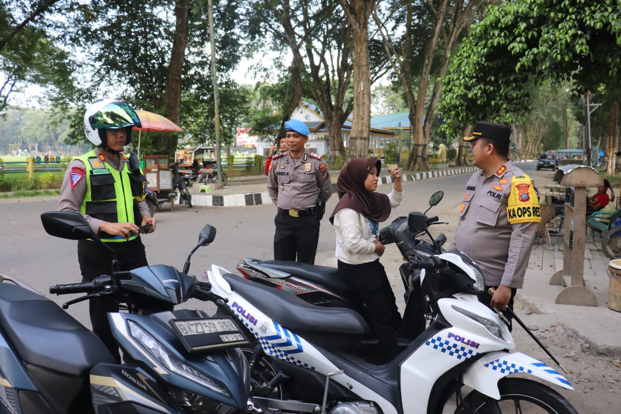Operasi Zebra Toba 2023, Kapolres Langkat Turun Langsung