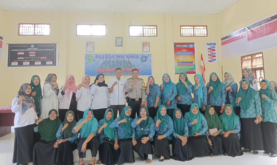 Wujudkan Bebas Narkoba, Aiptu Romiyanto Bersama DPAC Geranat Peranap Inhu  Sosialisasikan Bahaya Narkoba 