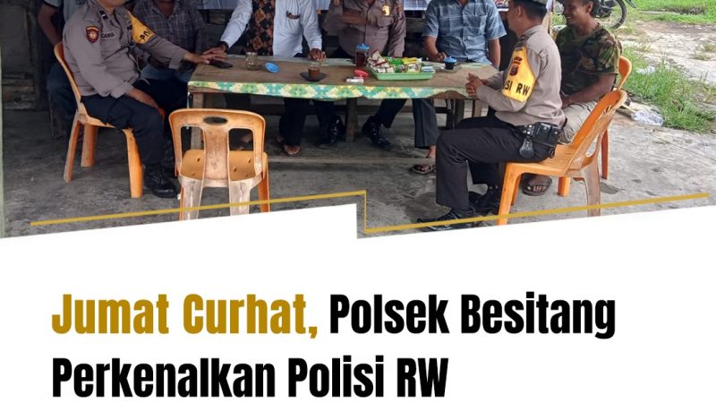 Jumat Curhat, Polsek Besitang Polres Langkat Kenalkan Polisi RW