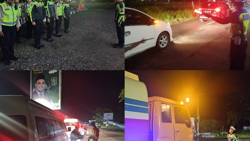 Operasi Zebra Seulawa di Jalan Lintas Banda Aceh – Meulaboh: Satlantas Polres Aceh Jaya Lakukan Razia