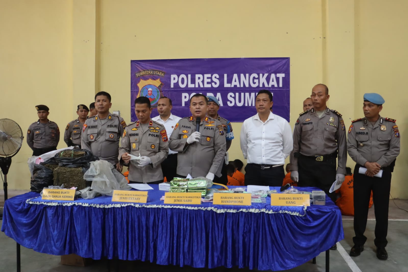 Dalam Sepekan Sat Narkoba Polres Langkat Polda Sumut Berhasil Ungkap 26 Kasus