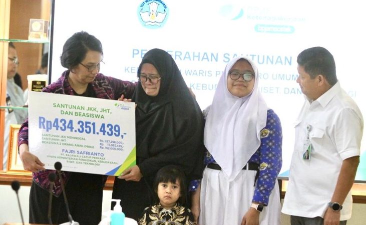 PPNPN Kemendikbudristek Meninggal Dunia, Ahli Waris Terima Santunan dan Beasiswa dari BPJS Ketenagakerjaan