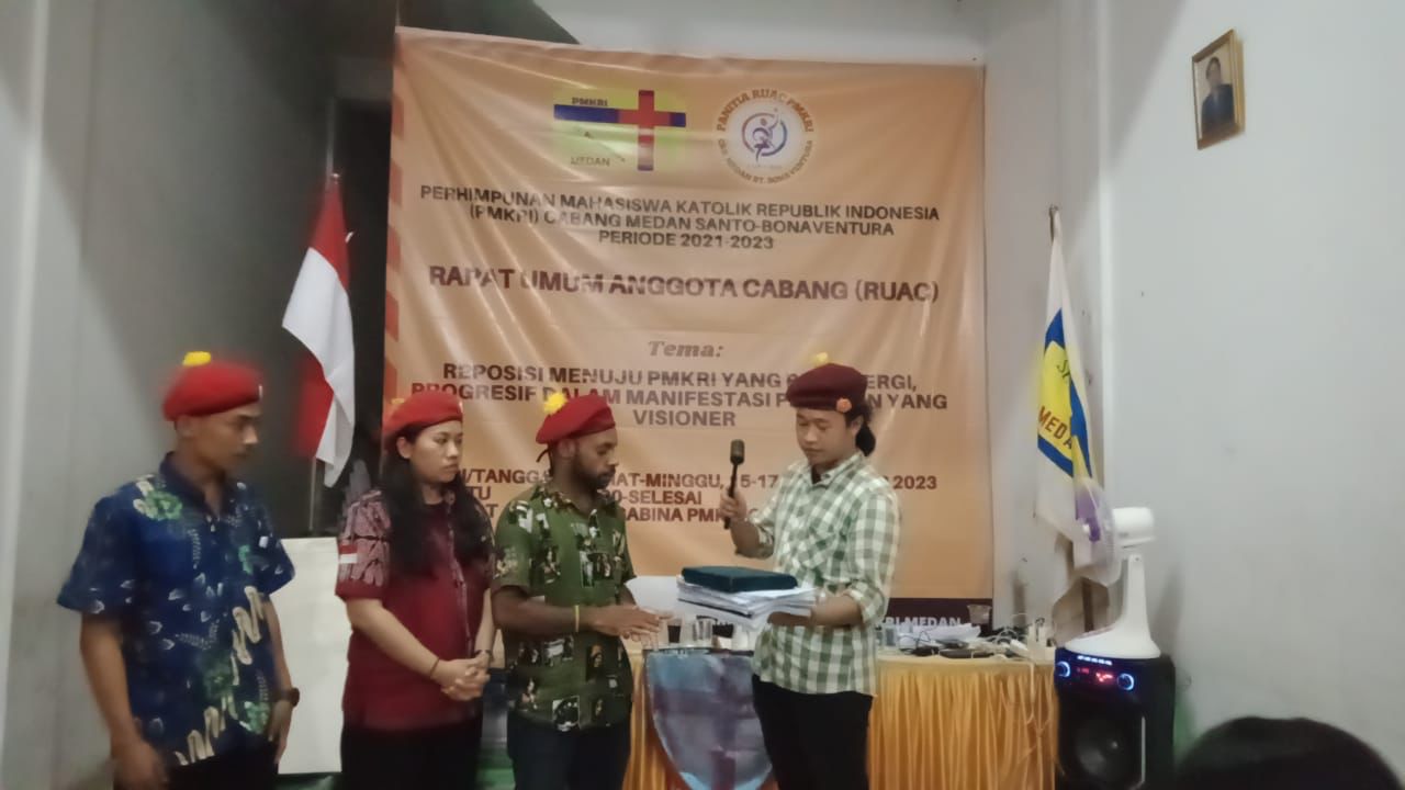 Aldoni F. Sinaga Ketua PMKRI Medan Yang Baru Periode 2023-2025