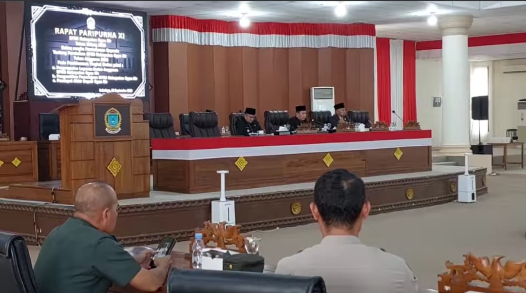 APBD Perubahan TA 2023 Di Sahkan Dalam Rapat Paripurna Ke-XI DPRD Ogan Ilir