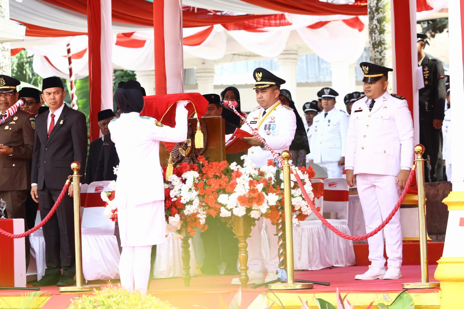 Peringatan HUT RI Ke-78 , Wako Pangkalpinang Molen : jangan pernah Lupa kepada Para Pahlawan