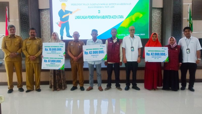 BPJS Ketenagakerjaan sosialisasi Manfaat Jamsostek Bagi Tenaga Non ASN Pemkab Aceh Utara