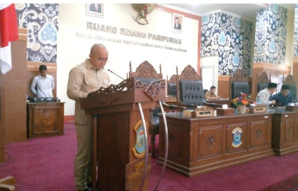 Walikota Maulan Aklil Sampaikan Nota Keuangan dan Raperda Tentang Perubahan APBD Kota Pangkalpinang TA 2023