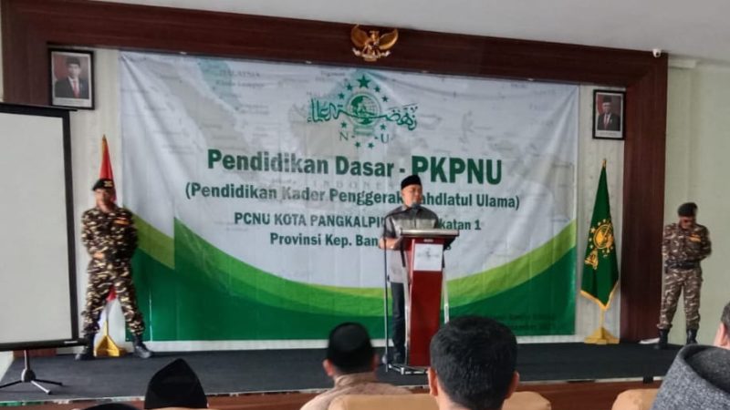 Walikota Maulan Aklil Menghadiri Pembukaan Pendidikan Dasar Pelatihan Kader Penggerak NU