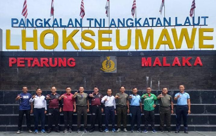 TNI-POLRI Bangun Sinergitas Melalui Coffee Morning di Lanal Lhokseumawe