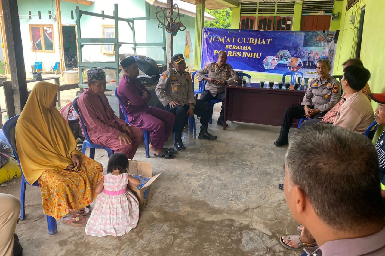 Ini Beberapa Keluhan Warga Sungai Guntung Saat Jumat Curhat Polres Inhu