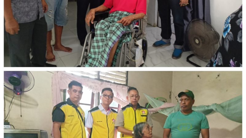 Pengurus Permabudhi Sumut Berikan 2 Kursi Roda Gratis kepada Penderita Struk di Kelurahan Helvetia dan Desa Kolam Deli Serdang 