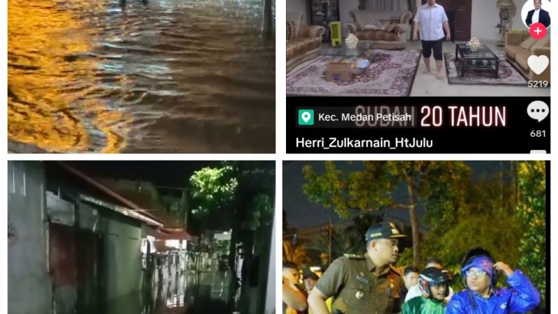Medan Banjir Lagi, Proyek U-Ditch Diduga Tidak Berjalan Baik, Warga Resah