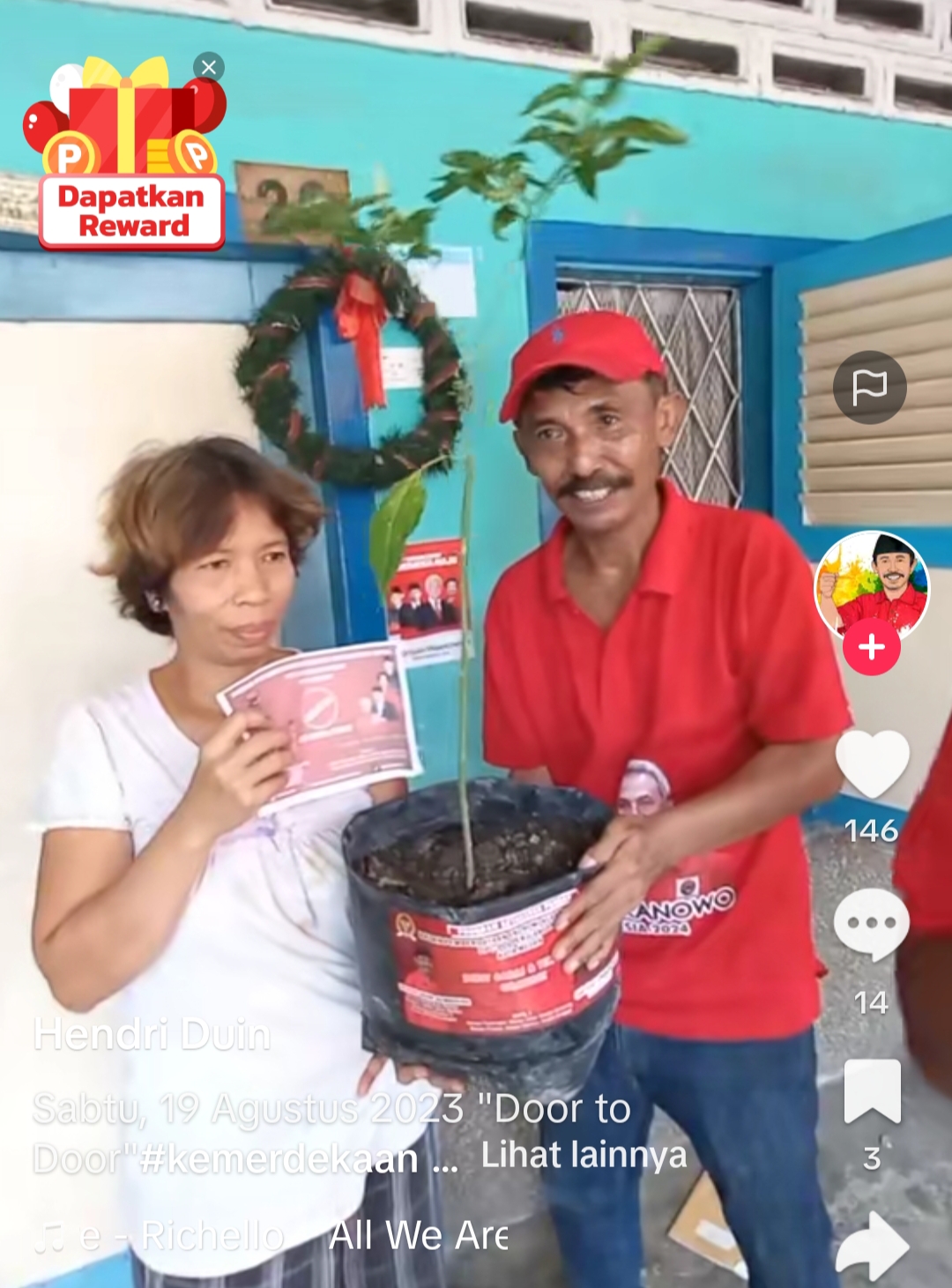 Antisipasi Inflasi, Hendri Duin bersama RHDC Bagikan Ribuan Bibit Cabai Caplak, Bibit Terong dan Bibit Jambu bagi Masyarakat di Dapil 5