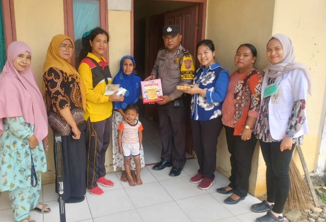 Polres Labuhanbatu Melaksanakan Pengecekan Terhadap Warga Yang Anaknya Terindikasi Stunting di Wilayah Kecamatan Bilah Hulu
