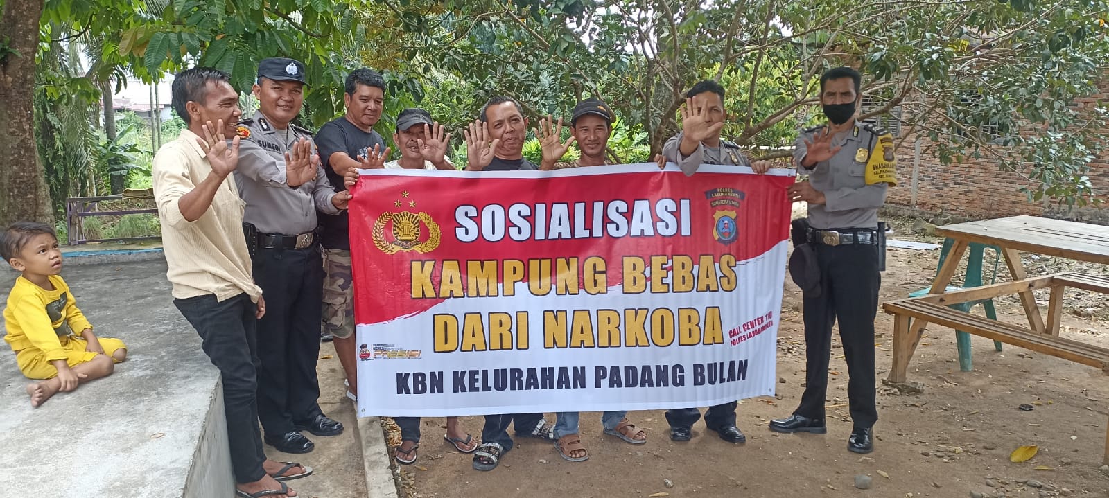 Polres Labuhanbatu Laksanakan Kegiatan Posko Kampung Bebas dari Narkoba