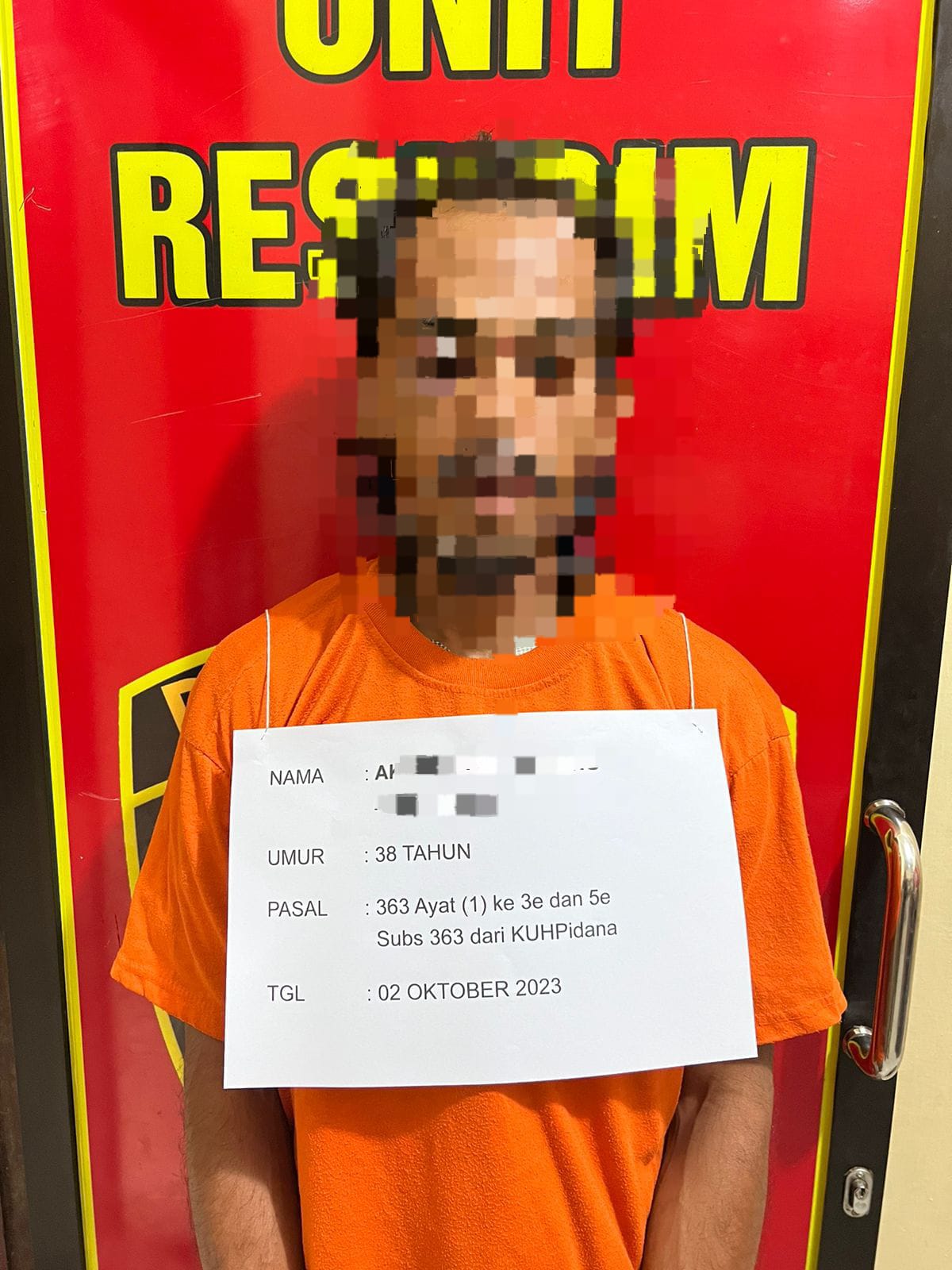 Residivis AT Mencuri lagi Diciduk Polsek Datuk Bandar Polres Tanjung Balai