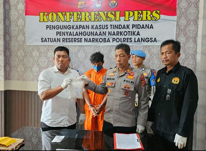 Sat Resnarkoba Polres Langsa Amankan 818,50 Gram Sabu
