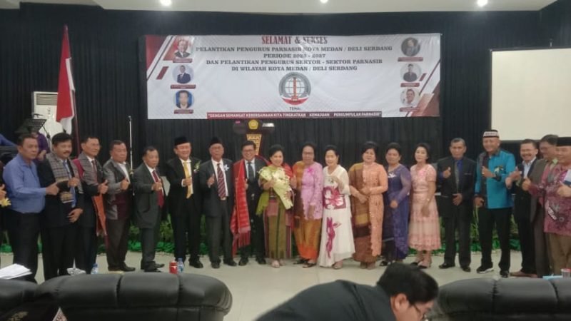 Pelantikan Pengurus PARNASiB Kota Madya Medan -Deli Serdang Serta Pengurus Sektor Priode 2023-2027 Berlangsung Sukses