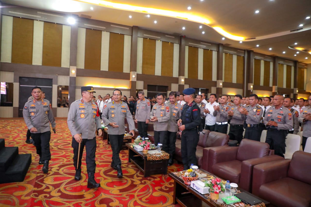 Polda Sumut Menggelar Latihan Pra Operasi Mantap Brata Toba 2023-2024