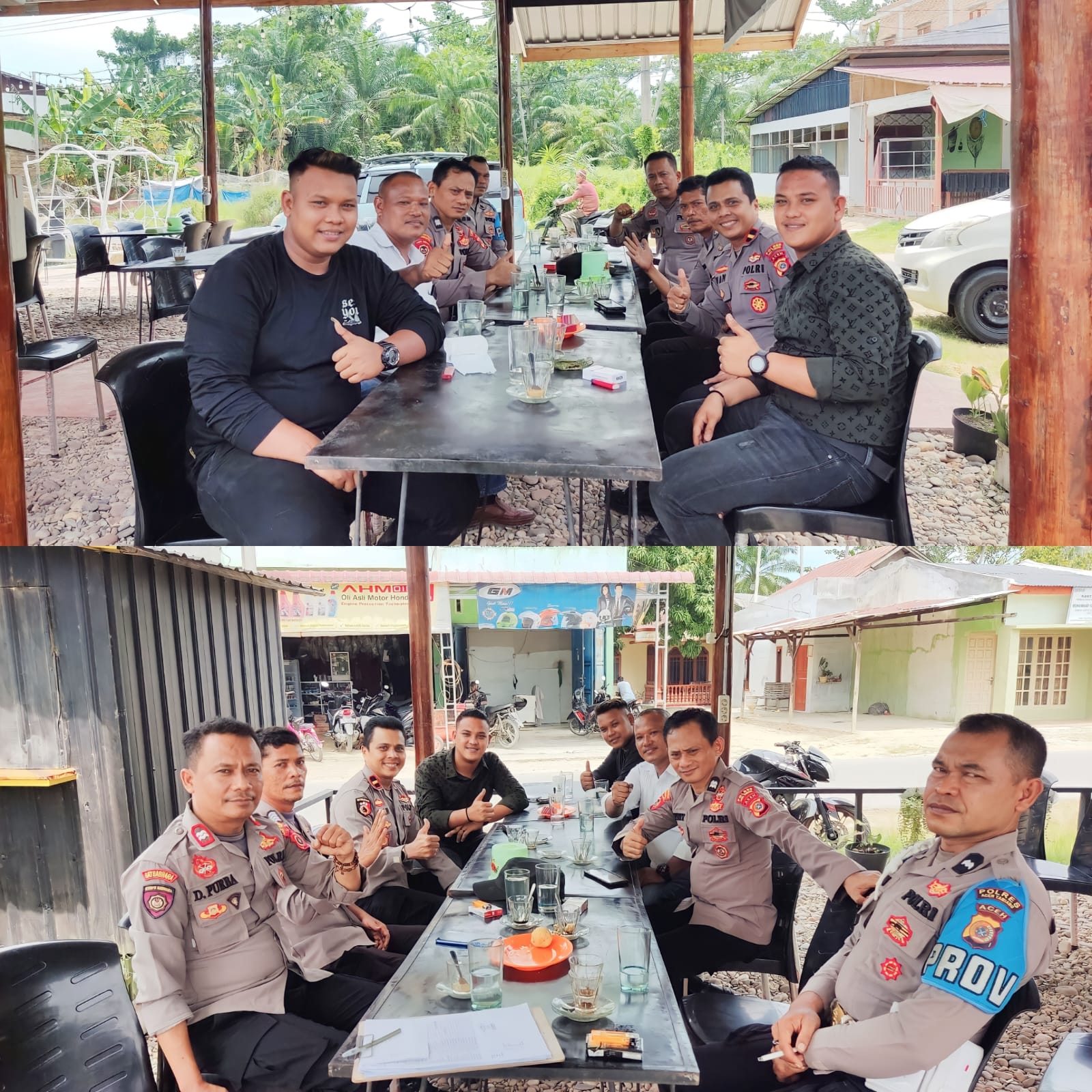 Sambut Hangat Kehadiran Pers Kapolsek Bendahara Ivan Pererat Jalinan Sinergitas