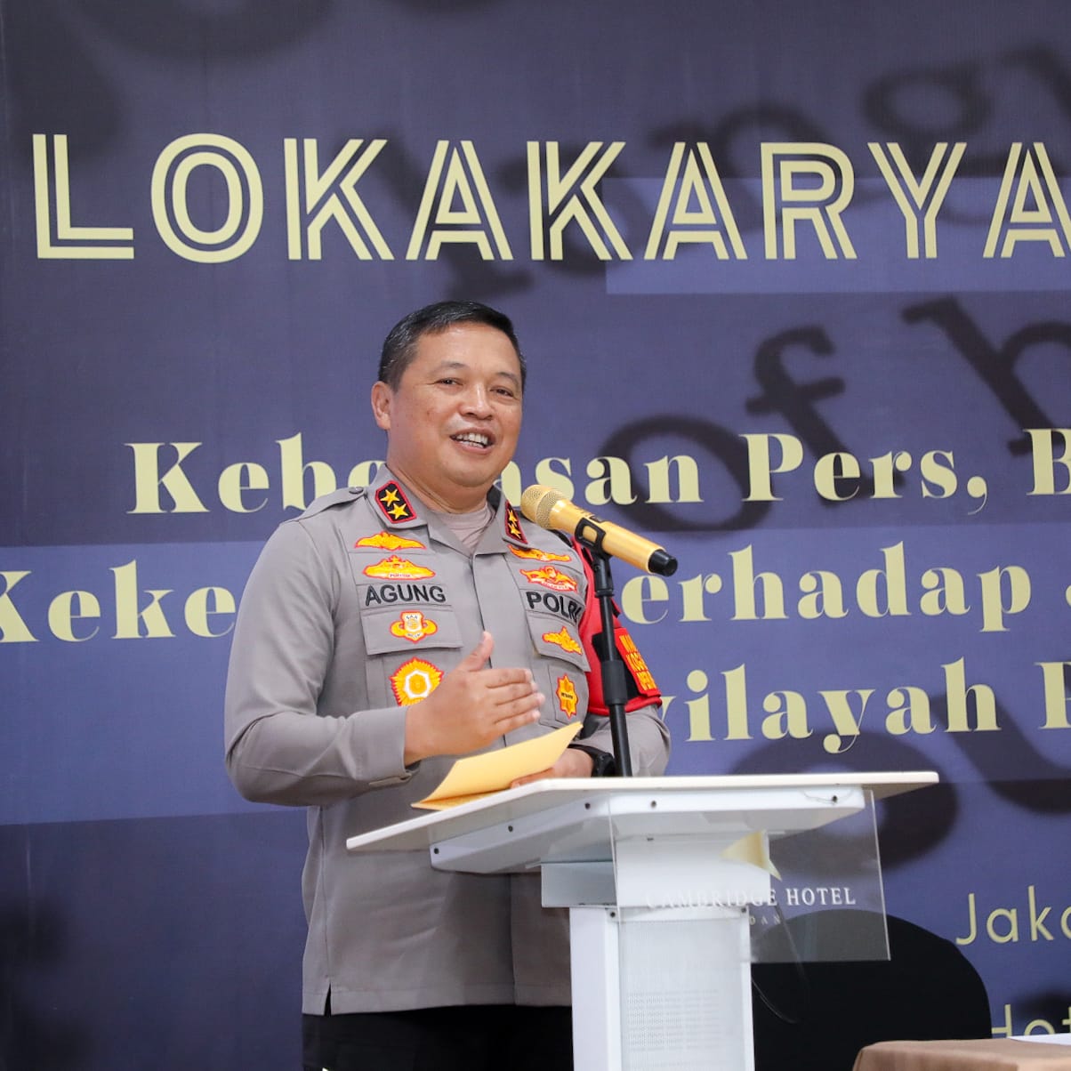 Lokakarya Kemerdekan Pers, Kapoldasu: Komitmen Memberikan Perlindungan kepada Jurnalis
