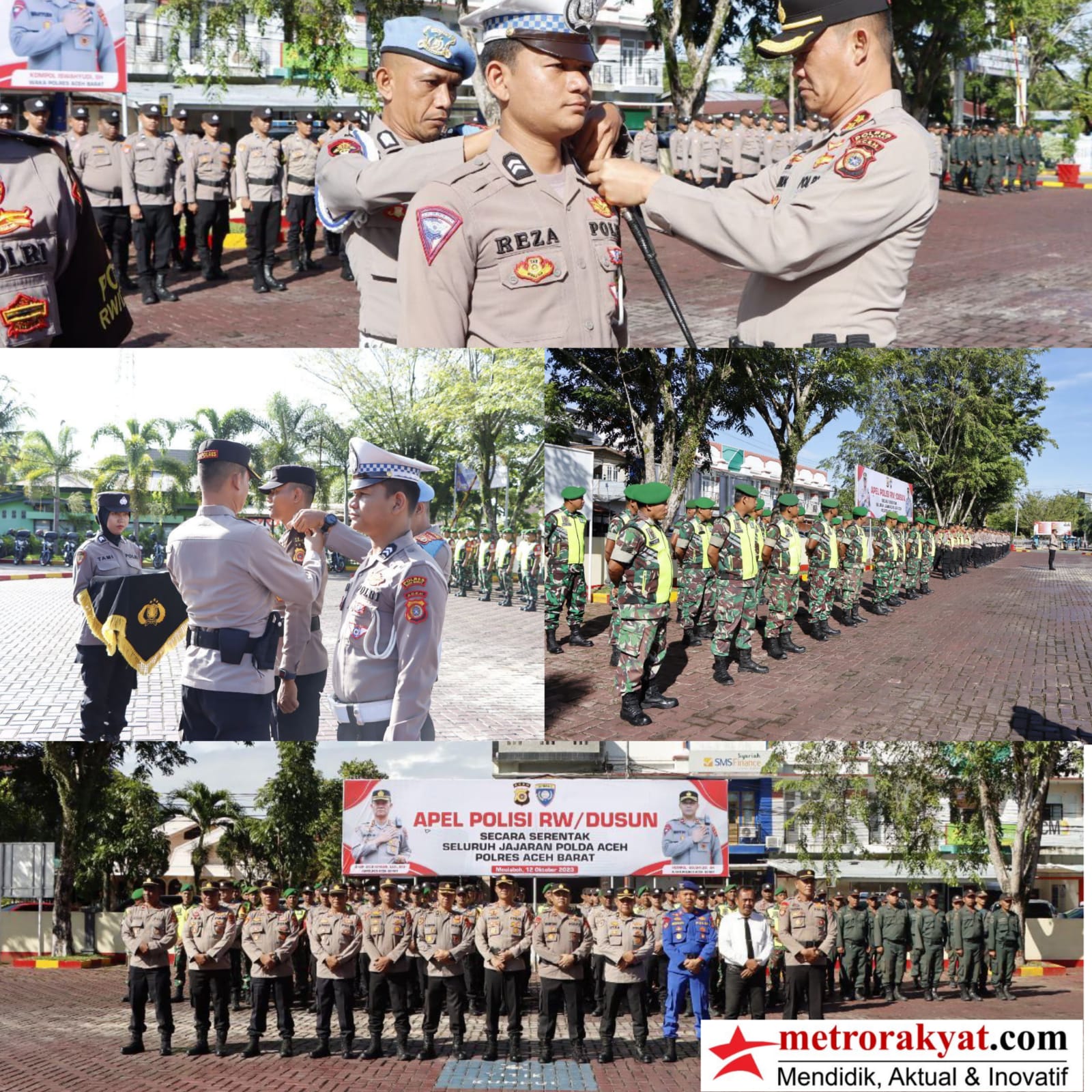 Apel Bersama, Kapolres Aceh Barat Berikan Arahan Kepada Polisi RW