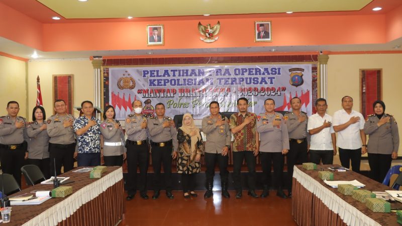 Polres Pematang Siantar Laksanakan Pelatihan Pra Ops Mantap Brata Toba 2023-2024