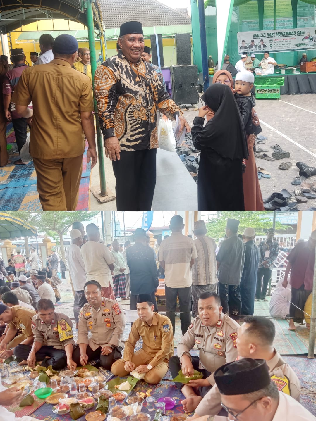 Peringati Maulid Nabi Muhammad SAW, Gampong Paya Bujok Tunong Santuni Puluhan Anak Yatim