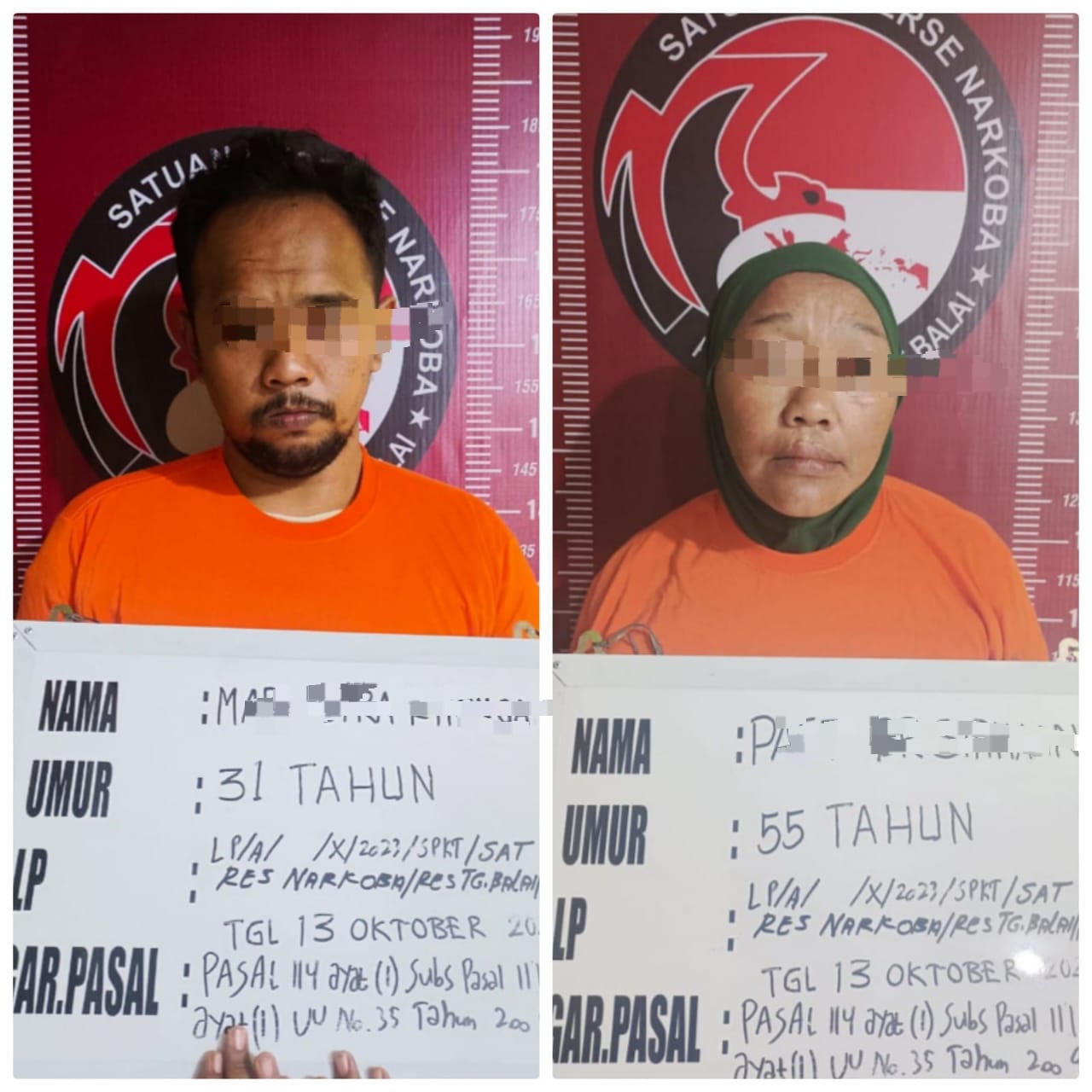 Anak Kandung Bersama Ibunya Jual Narkoba di Tanjung Balai