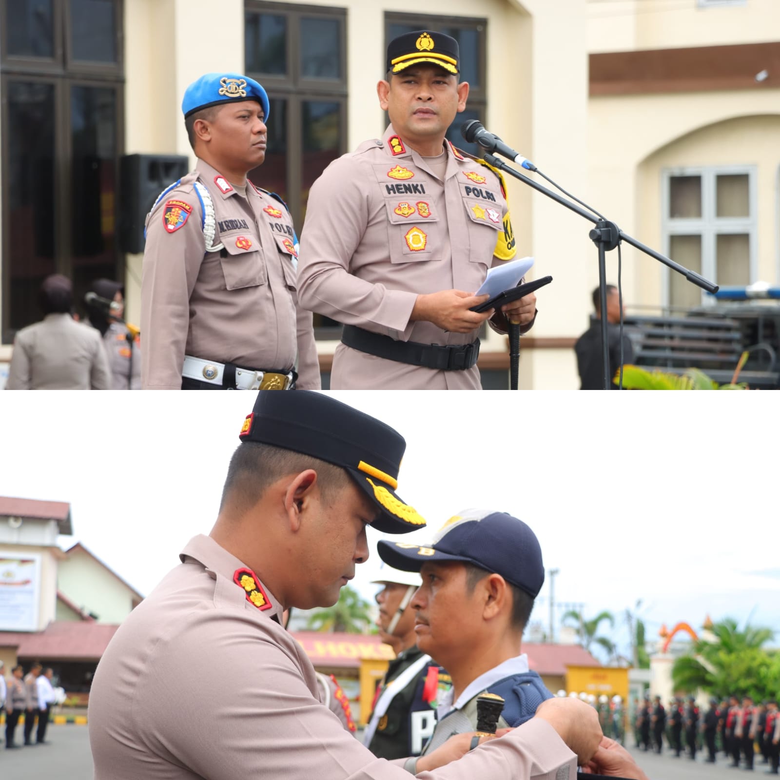 Kapolres Lhokseumawe Pimpin Apel Gelar Pasukan Operasi Mantap Brata Seulawah 2023-2024