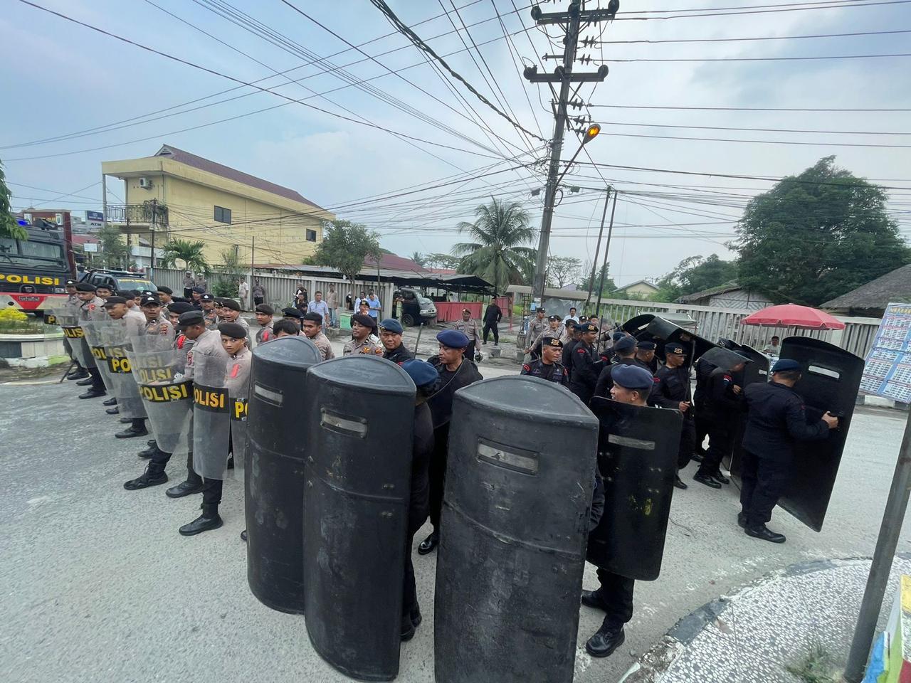 Latih Kemampuan Polri Sambut Pemilu 2024, Polres Tanjung Balai Gladi Simulasi