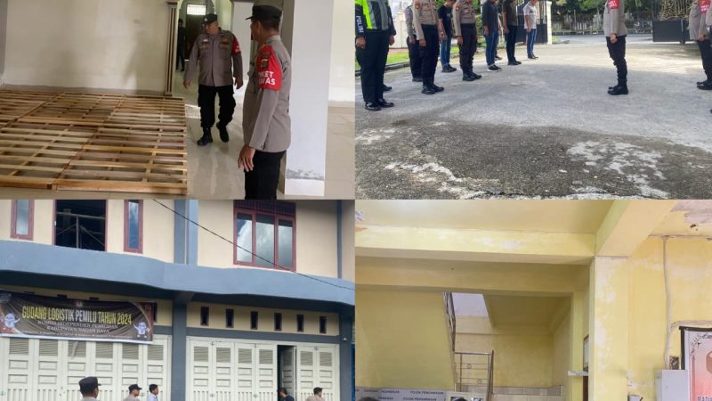 Polres Nagan Raya melaksanakan Patroli cipta kondisi dalam rangka persiapan pemilu