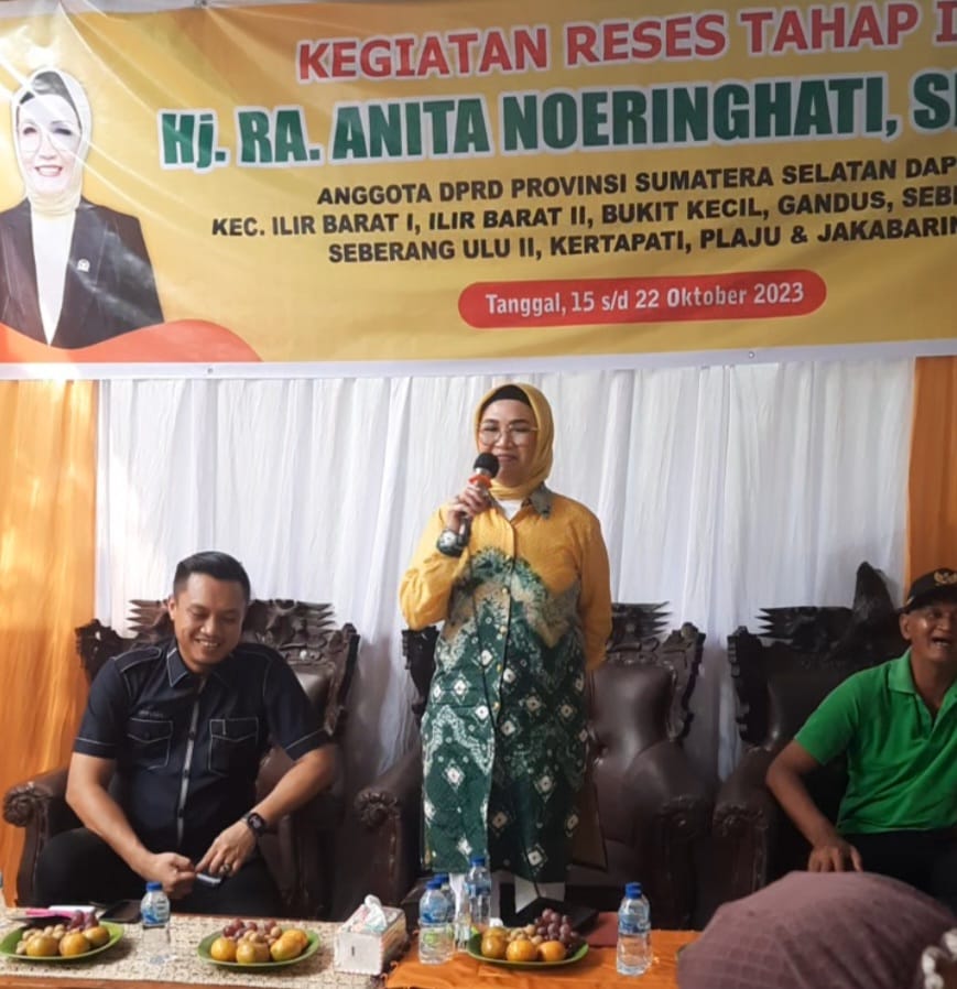 Reses Tahap III Ketua DPRD Provinsi Sumatera Selatan Dapil 1 Hj.RA.Anita Noeringhati, Serap Aspirasi Warga Mataram