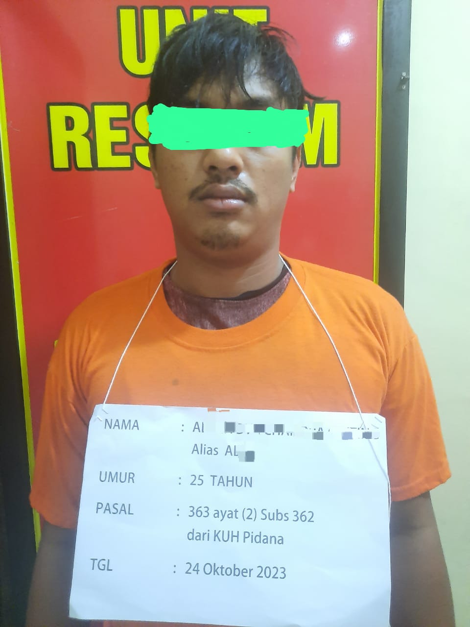 Pelaku Curanmor ADCG Di Ringkus Unit Reskrim Polsek Datuk Bandar