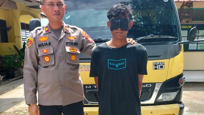 Nekat Curi Dump Truk, Seorang Pemuda di Ringkus Polsek Langsa Timur
